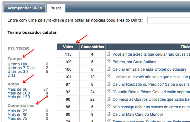 Busca - Dihitt Monitor