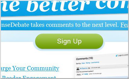 Cadastro do Intense Debate