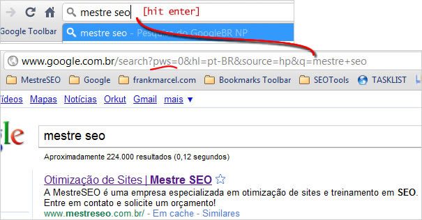 (Chrome) Busca Padrão