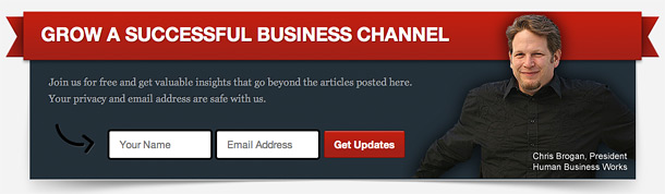 Exemplo de caixa de opt-in