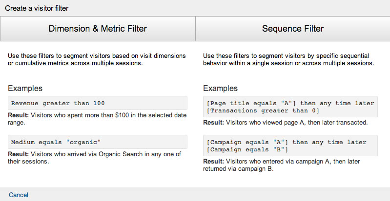 Filtros Personalizados para Lista de Remarketing no GA