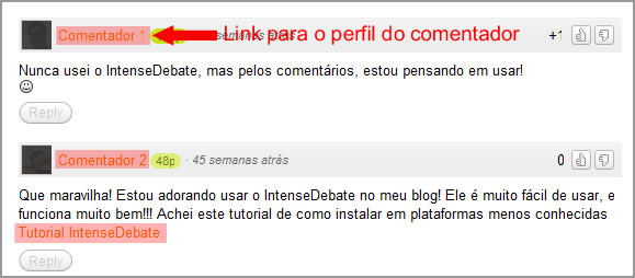 Intensedebate - tela 1