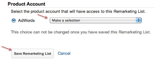 Associar lista de remarketing do Analytics ao AdWords