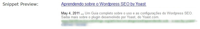prévia da página no Google