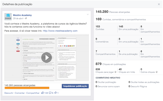 Anúncio de Vídeo com CTA no Facebook 04