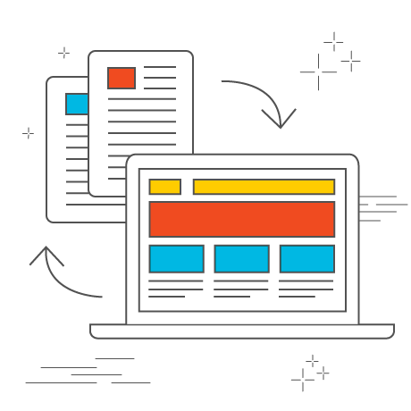 Imagem ilustrativa de uma migração de site feita de forma otimizada e com foco em SEO
